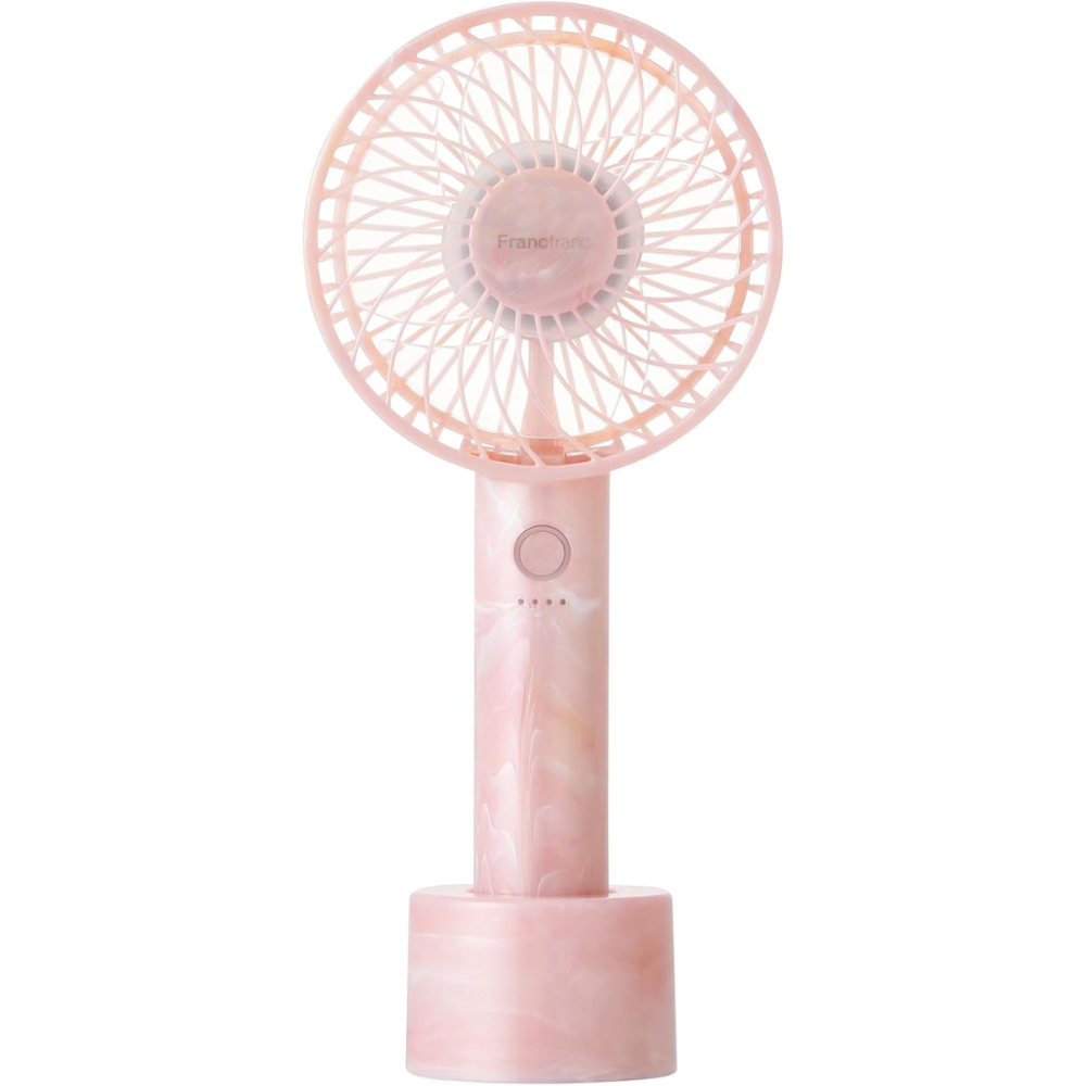 Francfranc Handy Fan 2025 Model Pink USB Type-C – Made in JAPAN – Tokyo Sakura Mall