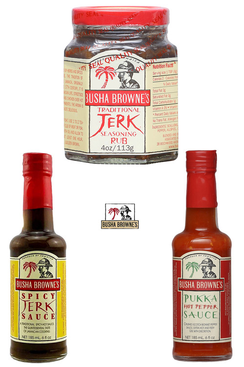 Busha Browne’s Jerk Sauces Gift Set, 1/4oz., 2/5oz.