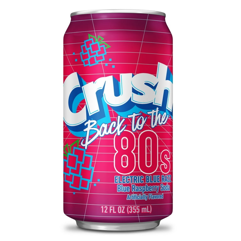 Crush Electric Blue Razz Soda – 12oz