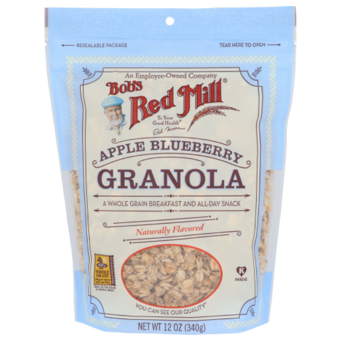 Bob’s Red Mill – Granola, No Fat, Apple Blueberry, 12 oz | Pack of 4