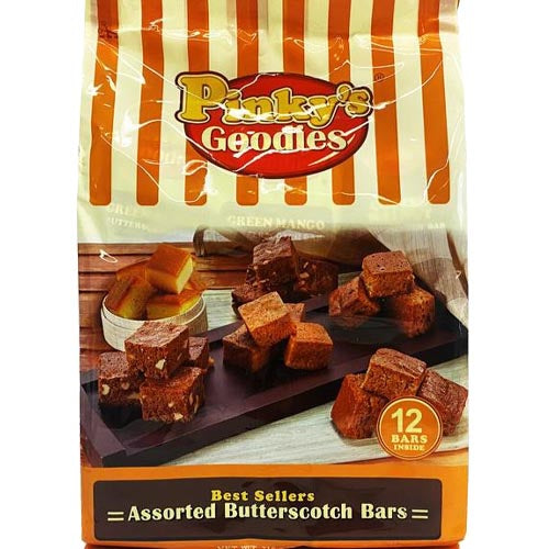 Pinky’s Goodies – Best Sellers – Assorted Butterscotch Bars – 12 Pieces – 7.60 OZ