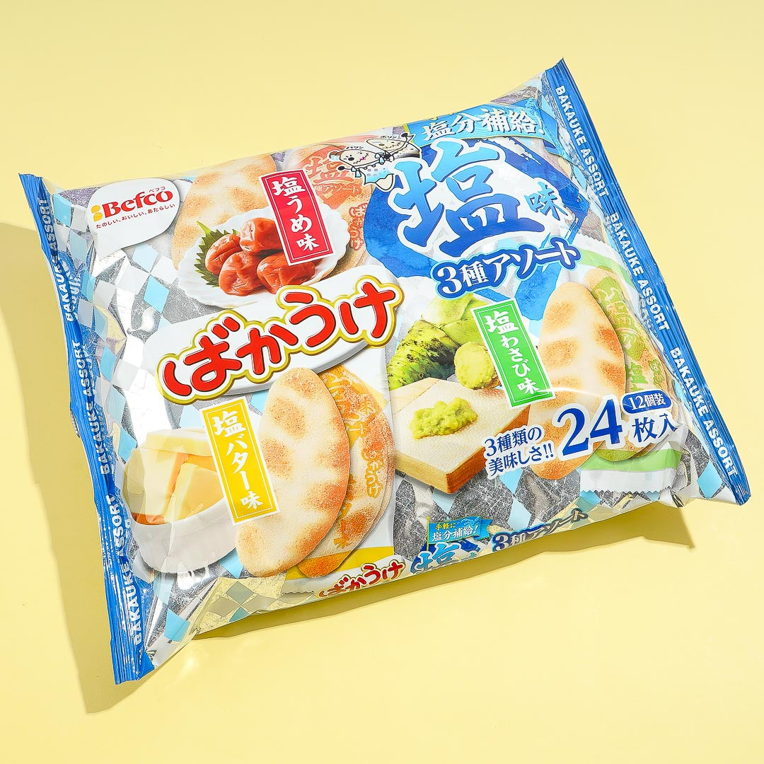 Kuriyama Bakauke Rice Crackers – 3 Salty Types