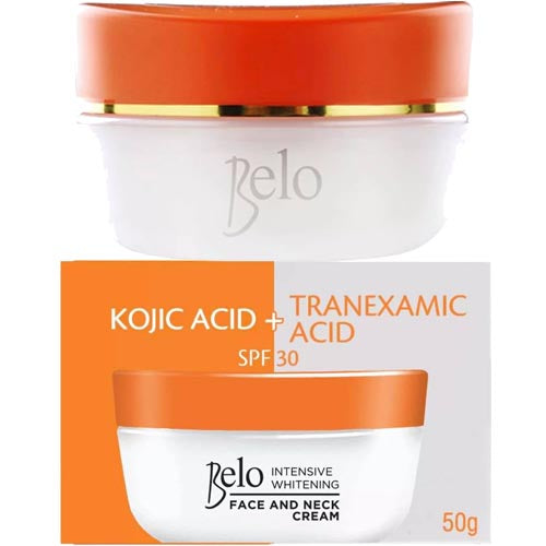 Belo Essentinals – Face and Neck Cream – Kojic Acid + Tranexamic- 50 G