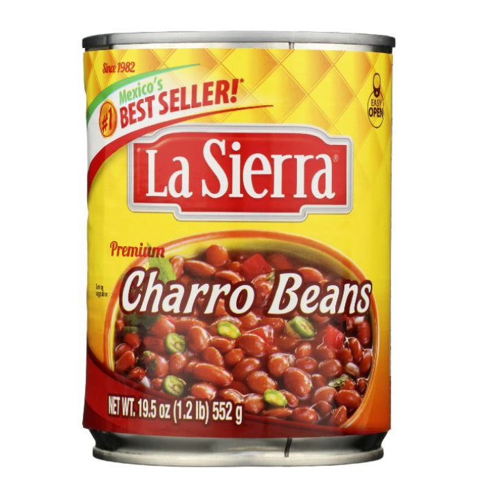 La Sierra – Charro Beans Whole, 19.5 Oz – Pack of 12