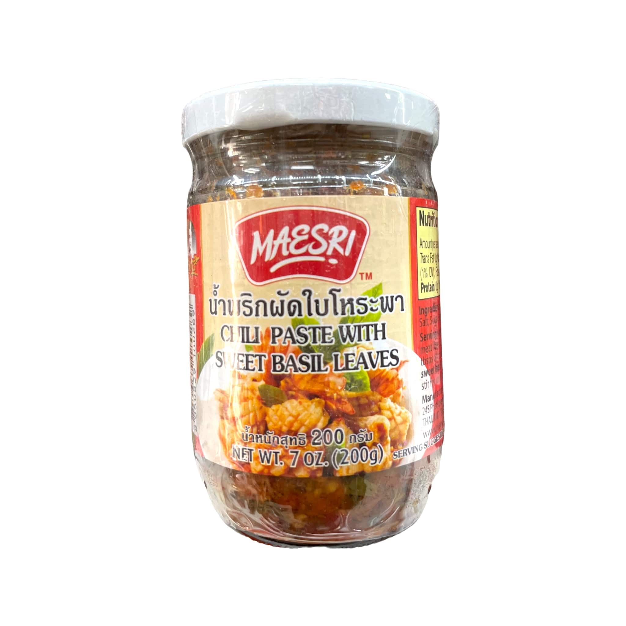 Maesri Chili Paste With Sweet Basil Leaves