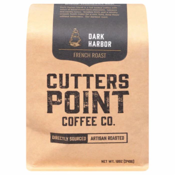 Cutters Point Coffee Co. – Ground Dark Harbor Coffee, 12 Oz (Pack Of 6