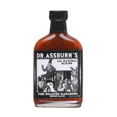 Hot Sauce Dr Assburns Fire Roasted Habanero 5.7 oz Flask Heat 8